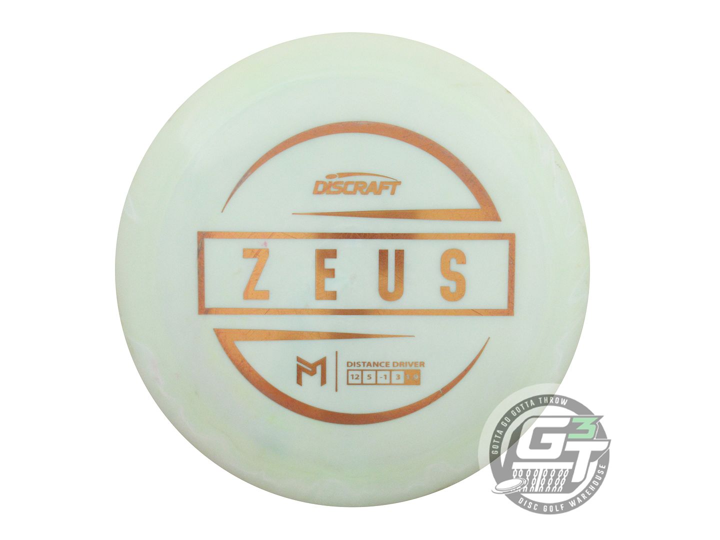 USED Discraft [McBETH] ESP Zeus 172g Lt. Lime Copper Foil Driver Golf Disc