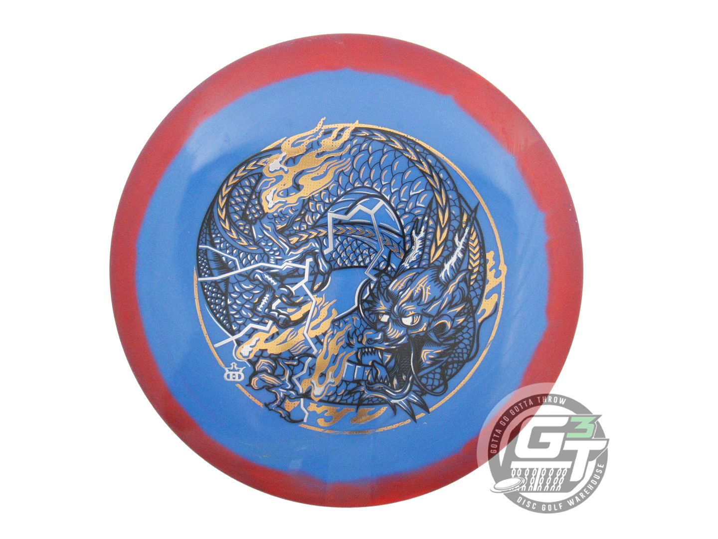 USED Dynamic Discs Fuzion Orbit Captain 175g Red-Blue Distance Driver Golf Disc