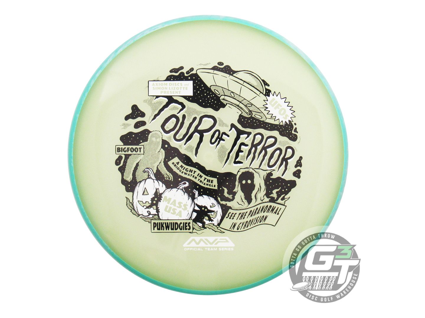 NOS Axiom Discs [LIZOTTE] Eclipse Glow Proton Pixel 173g Seafoam Rim Putter Disc