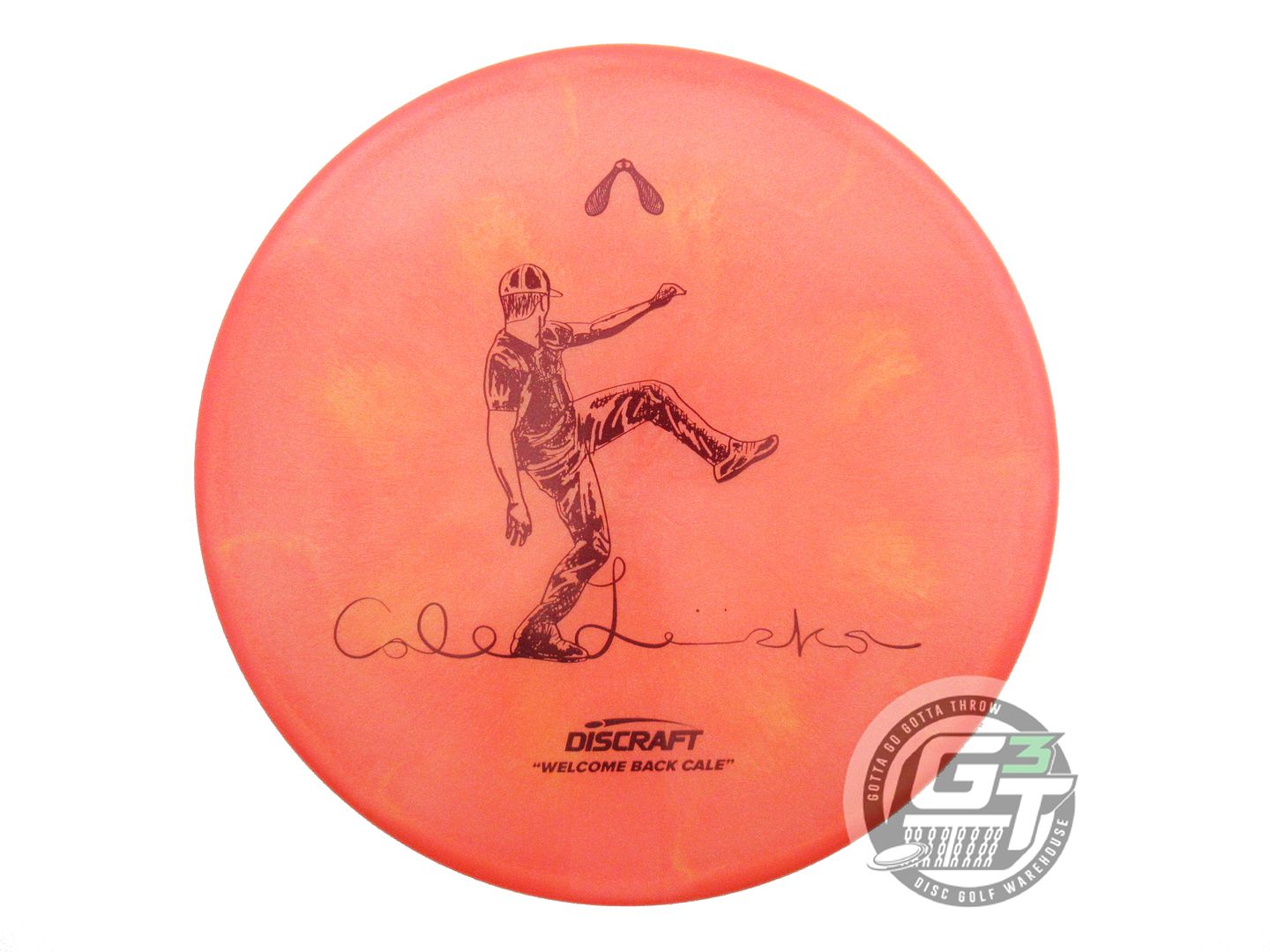 USED Discraft [LEIVISKA] Swirl ColorShift Z Zone 175g Orange Putter Golf Disc