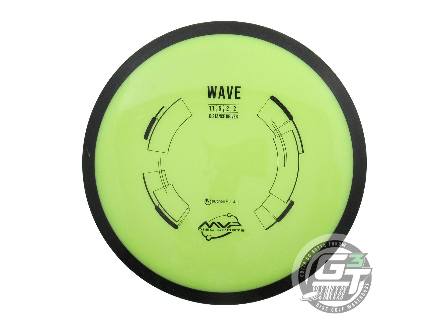 USED MVP Disc Sports Neutron Wave 167g Yellow Distance Driver Golf Disc