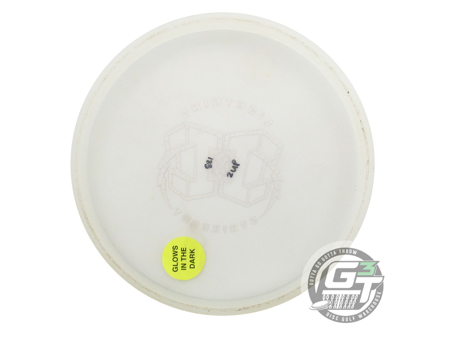 USED Lightning X-OUT Glow Standard #2 Upshot 123g Red Foil Putter Golf Disc