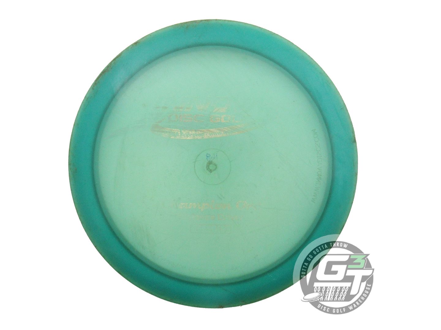 USED Innova Champion Orc 168g Seafoam Gold Foil Distance Driver Golf Disc