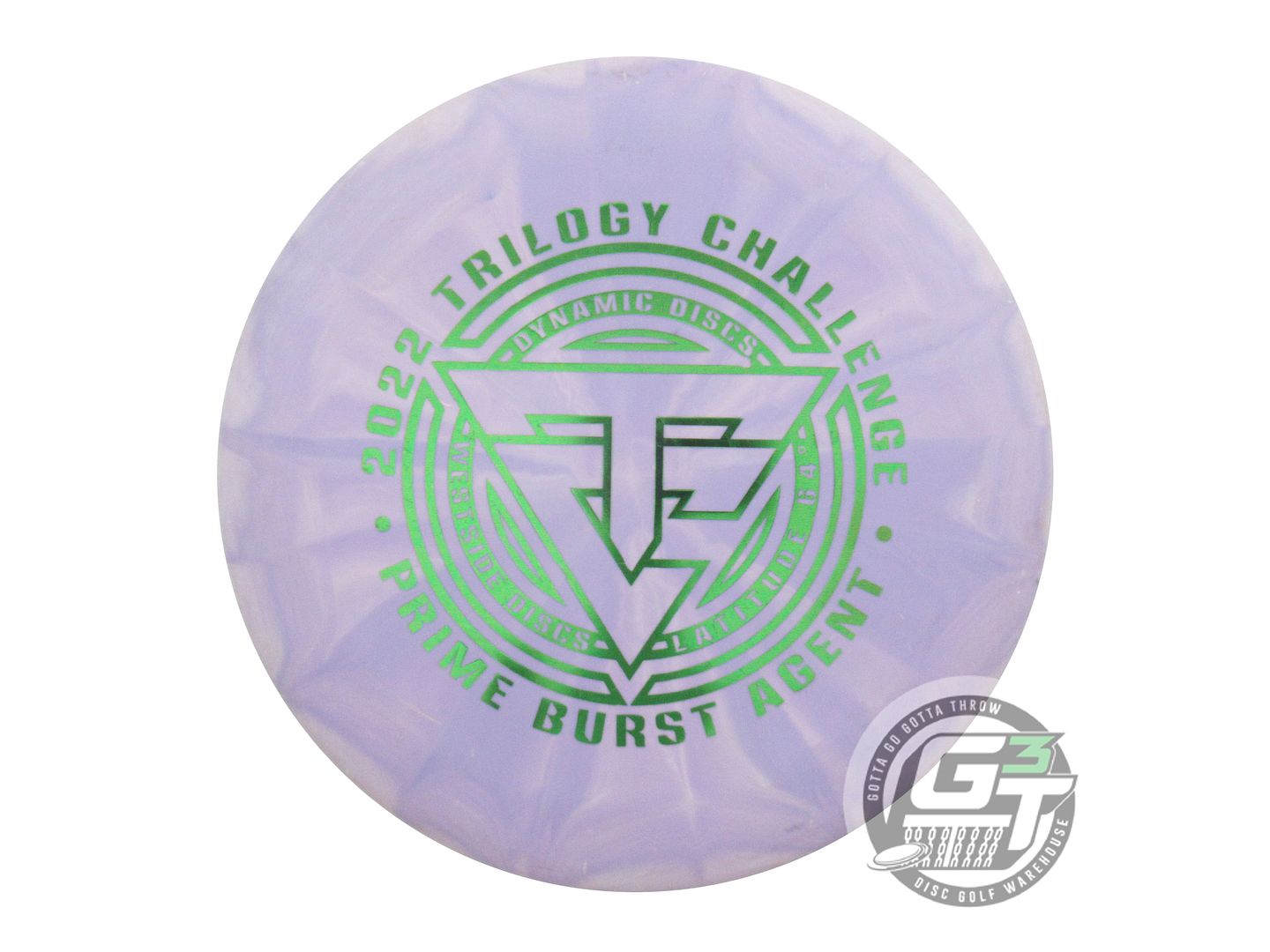 USED Dynamic Discs Prime Burst Agent 176g Lilac Green Foil Putter Golf Disc
