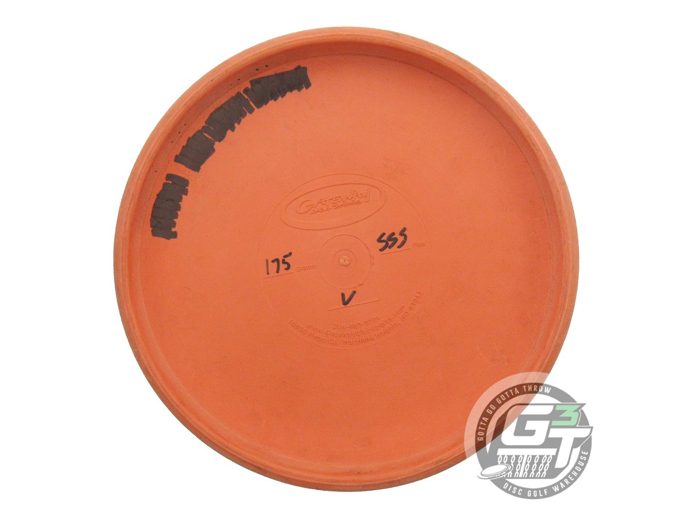 USED Gateway X-OUT SureGrip SSS Voodoo 175g Orange Putter Golf Disc