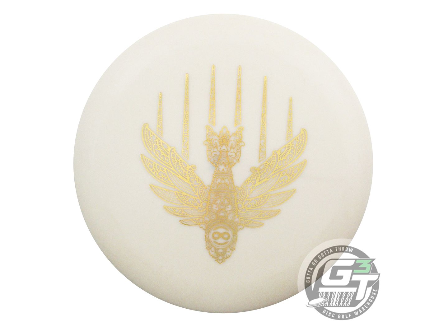USED Innova KC Pro Aviar 175g Ivory Gold Glitter INFINITE Putter Golf Disc