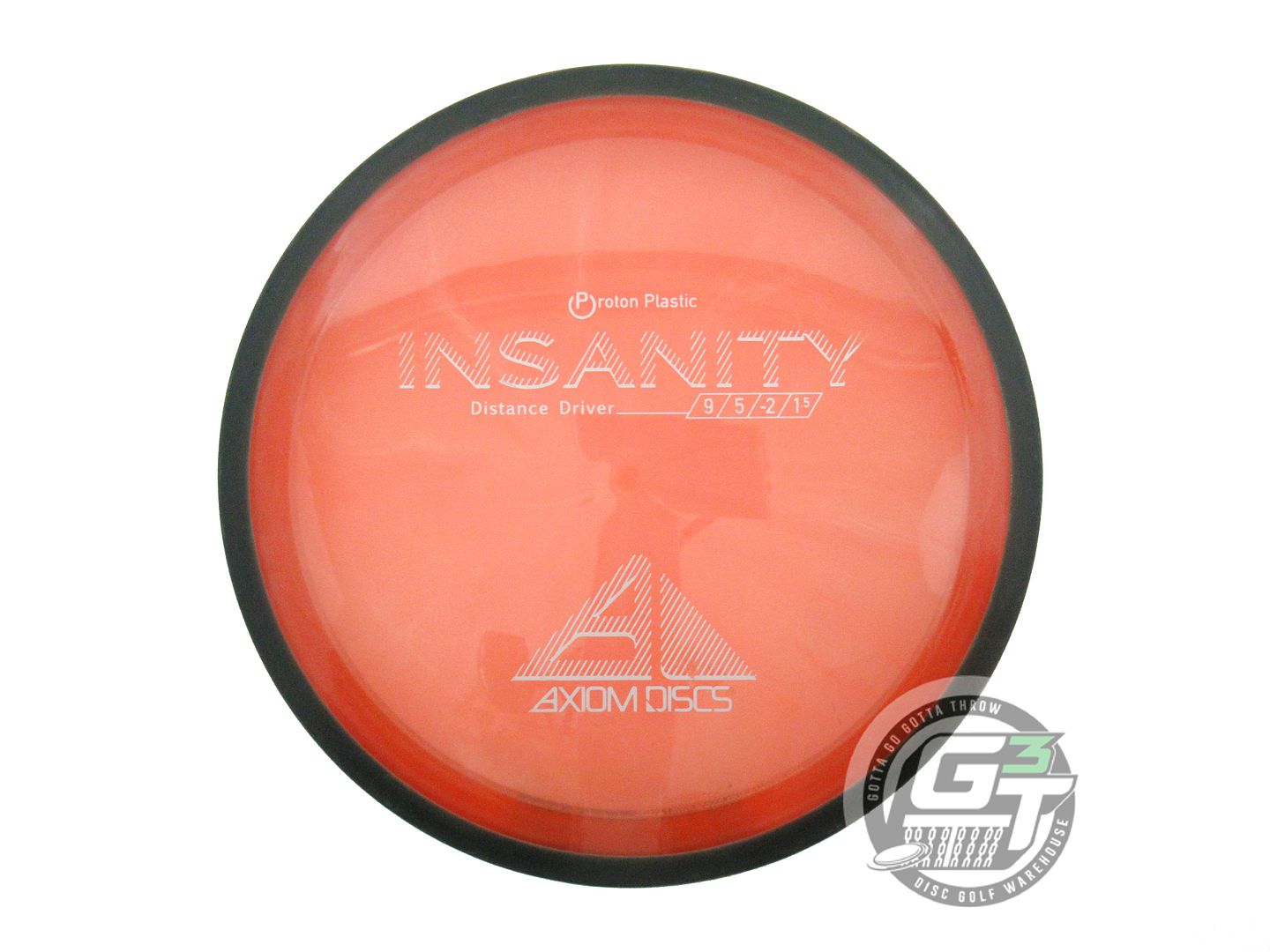 USED Axiom Discs Proton Insanity 169g Orange Black Rim Distance Driver Golf Disc