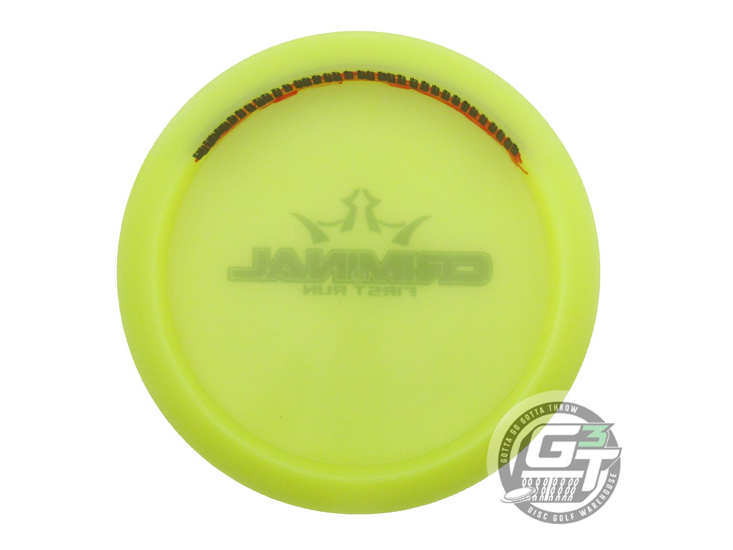 USED Dynamic Discs FIRST RUN Lucid Criminal 173g Yellow Distance Driver Disc
