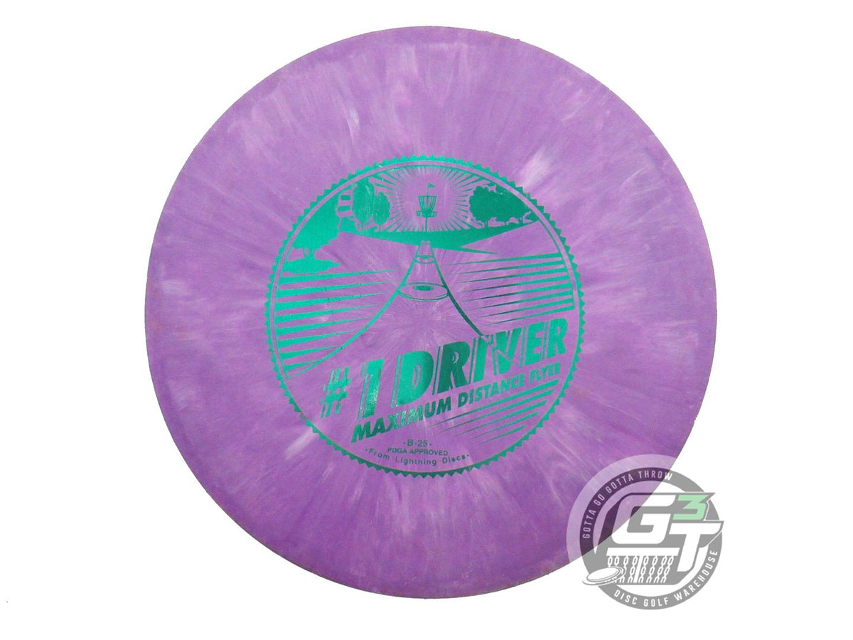 USED Lightning Standard #1 Driver 165g Purple Green Foil Fairway Driver Disc