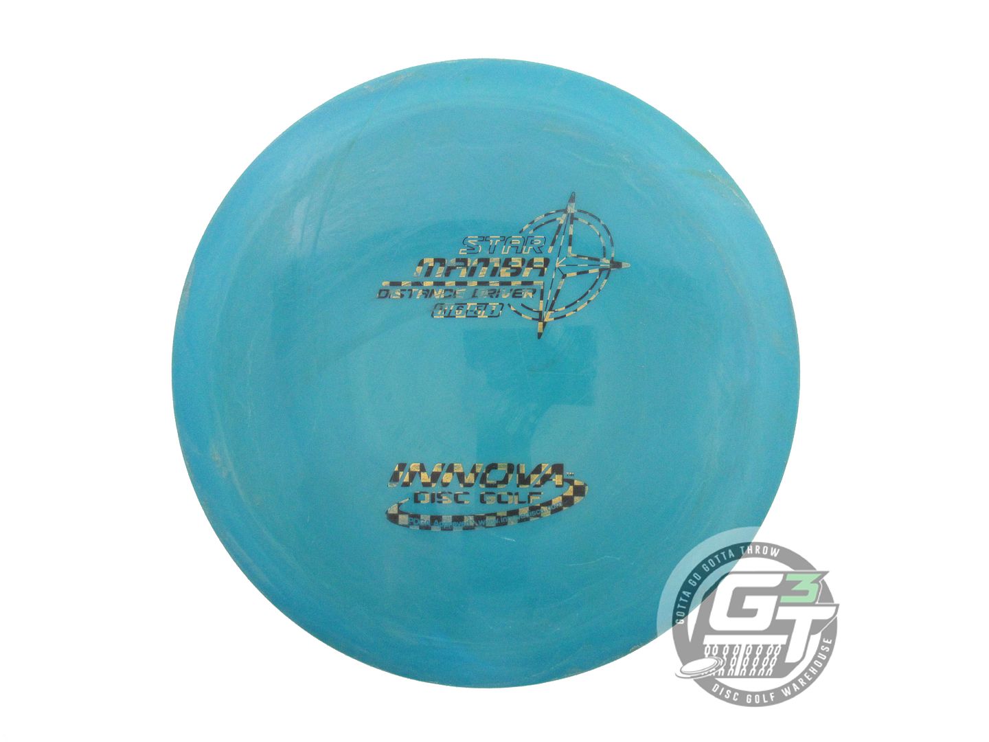 USED Innova Star Mamba 171g Teal Checker Foil Distance Driver Golf Disc