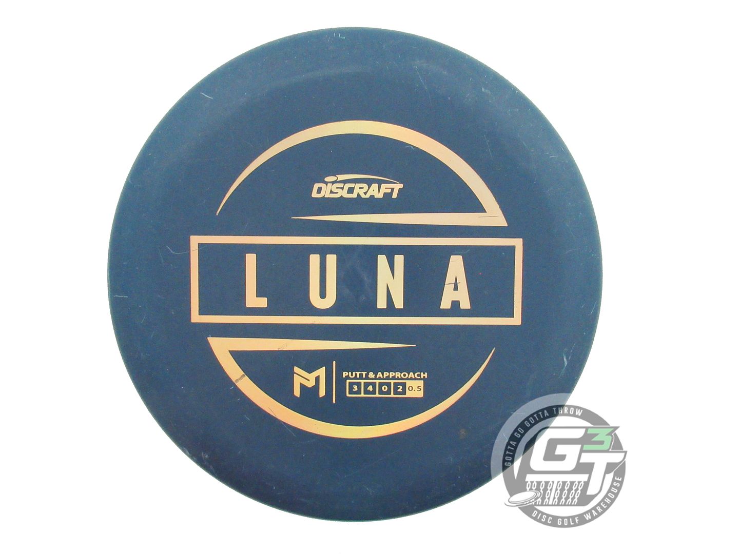 USED Discraft [McBETH] Jawbreaker Luna 175g Blue Gold Holo Foil Putter Golf Disc