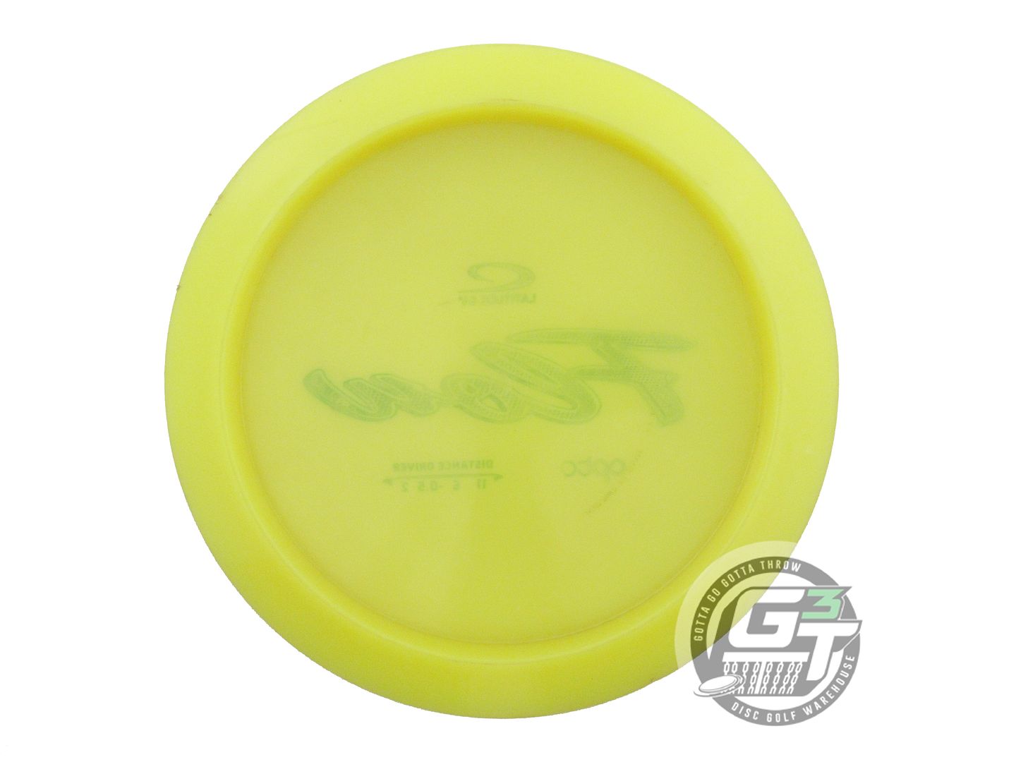 USED Latitude 64 Opto Flow 173g Yellow Green Foil Distance Driver Golf Disc