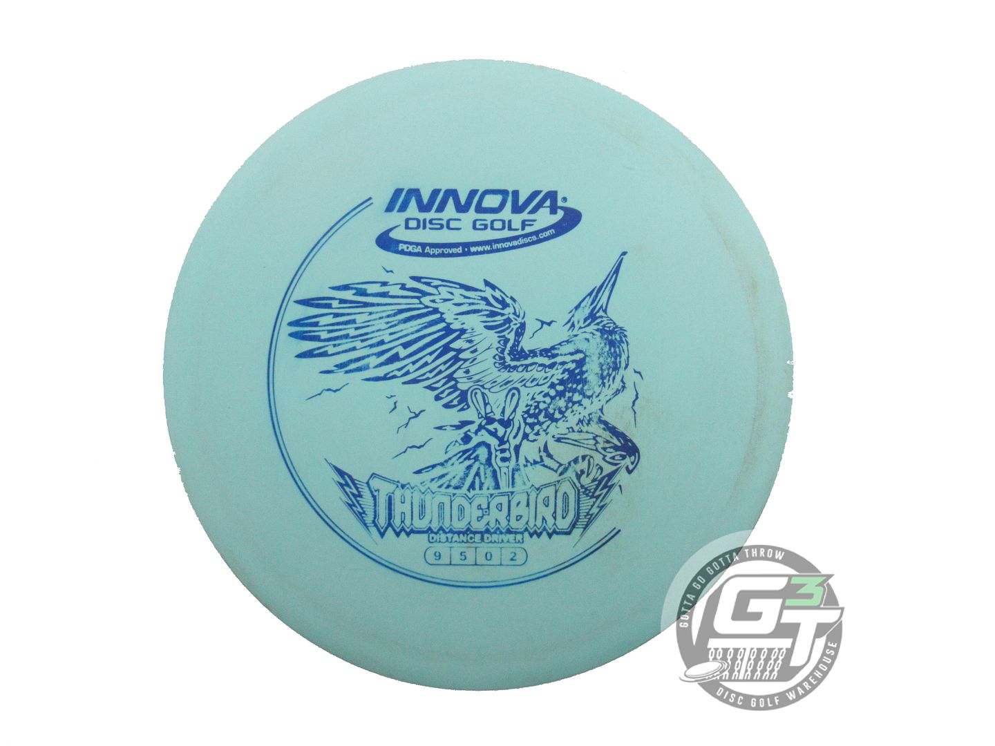 USED Innova DX Thunderbird 172g Seafoam Blue Stamp Distance Driver Golf Disc