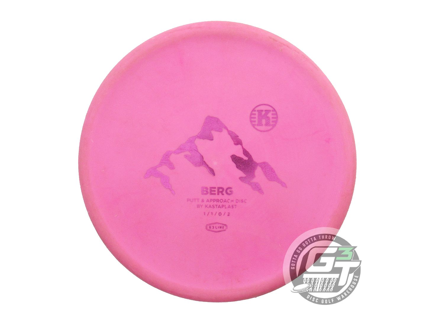 USED Kastaplast K3 Berg 174g Pink Magenta Foil Putter Golf Disc