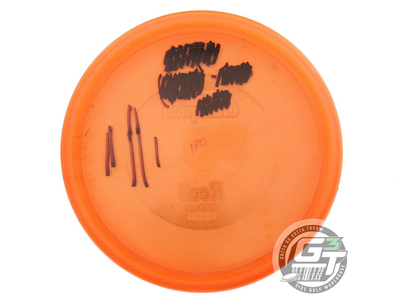 USED Innova Champion Roc3 180g Orange Silver Foil Midrange Golf Disc