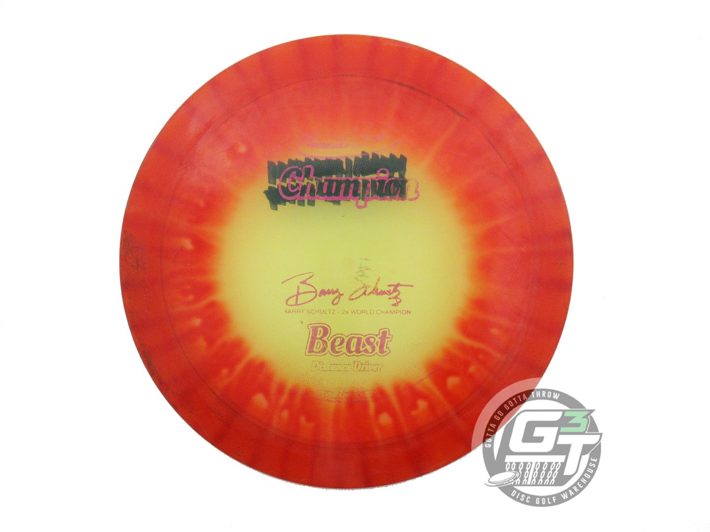 USED Innova I-DYE Champion Beast 174g Red Burst Distance Driver Golf Disc