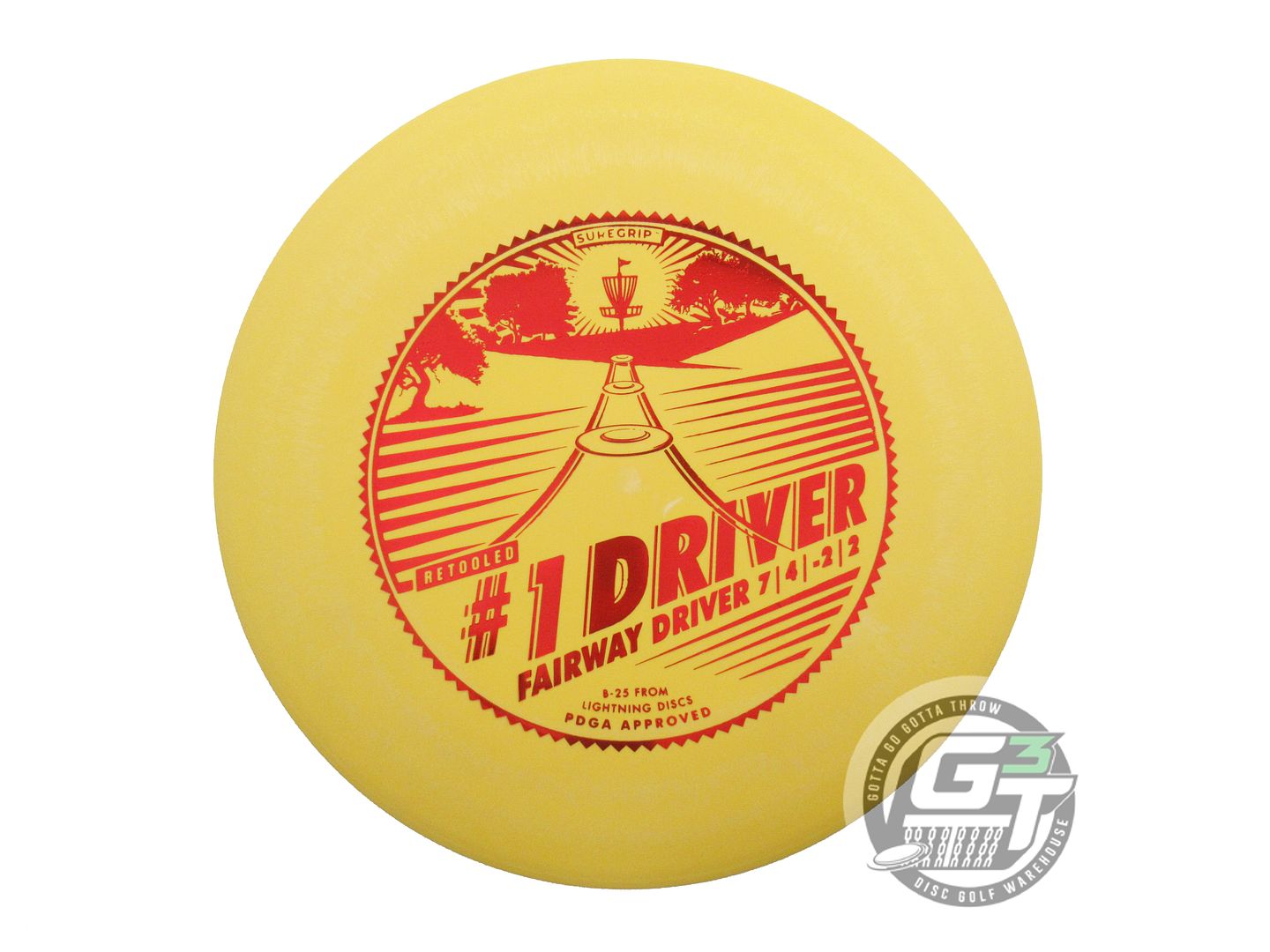 Lightning Sure Grip #1 Driver [Retool] Fairway Driver Golf Disc (Individually Listed)