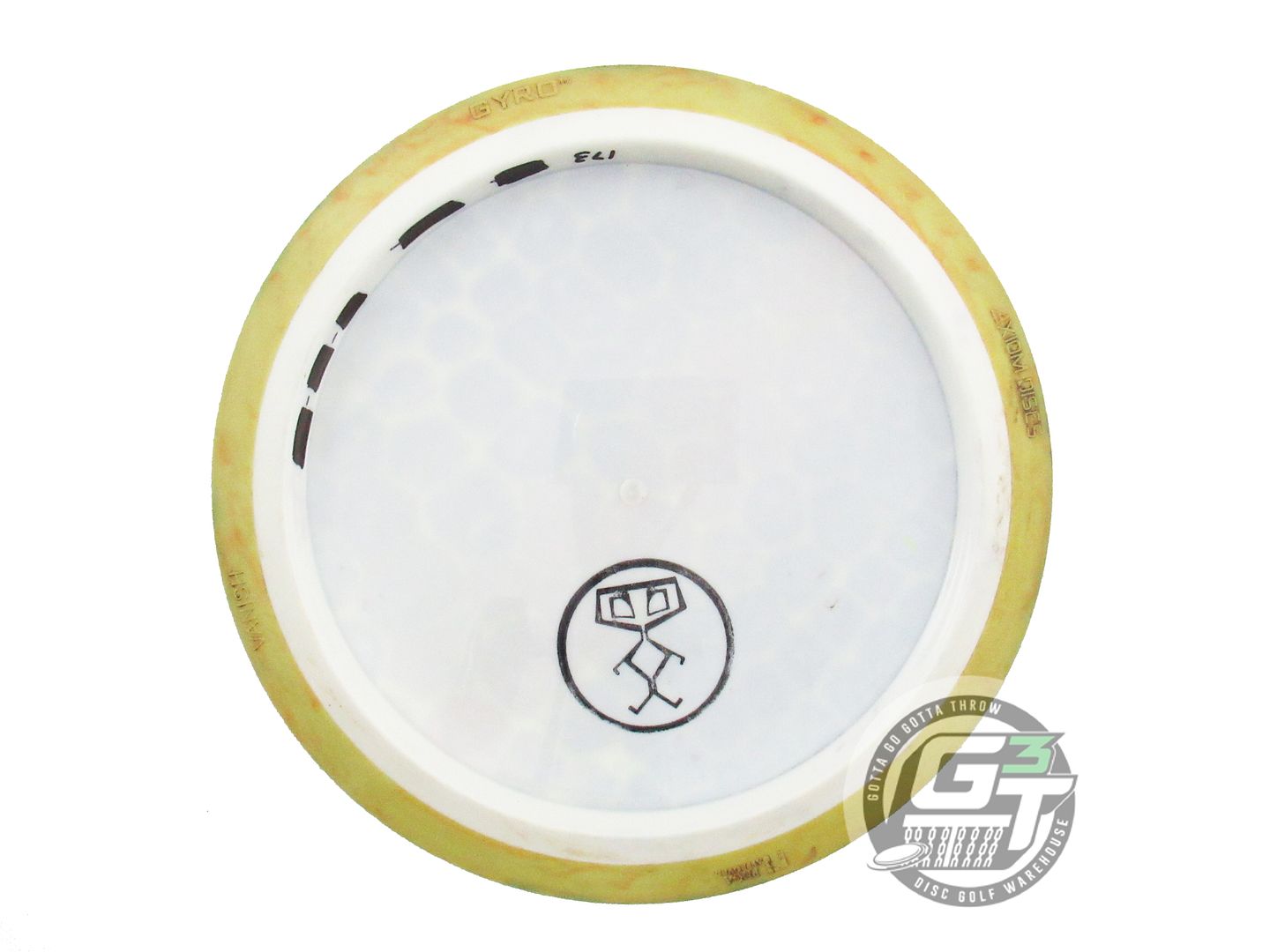 USED Axiom Discs Neutron Vanish 173g White HOME DYED Distance Driver Golf Disc
