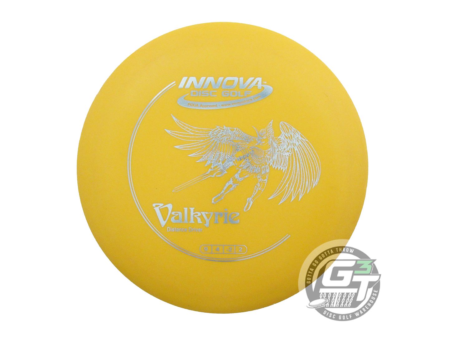 USED Innova DX Valkyrie 146g Marigold Silver Foil Distance Driver Golf Disc