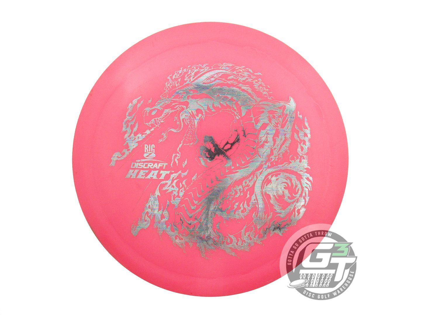 USED Discraft Big Z Heat 175g Pink Oil Slick Foil Distance Driver Golf Disc