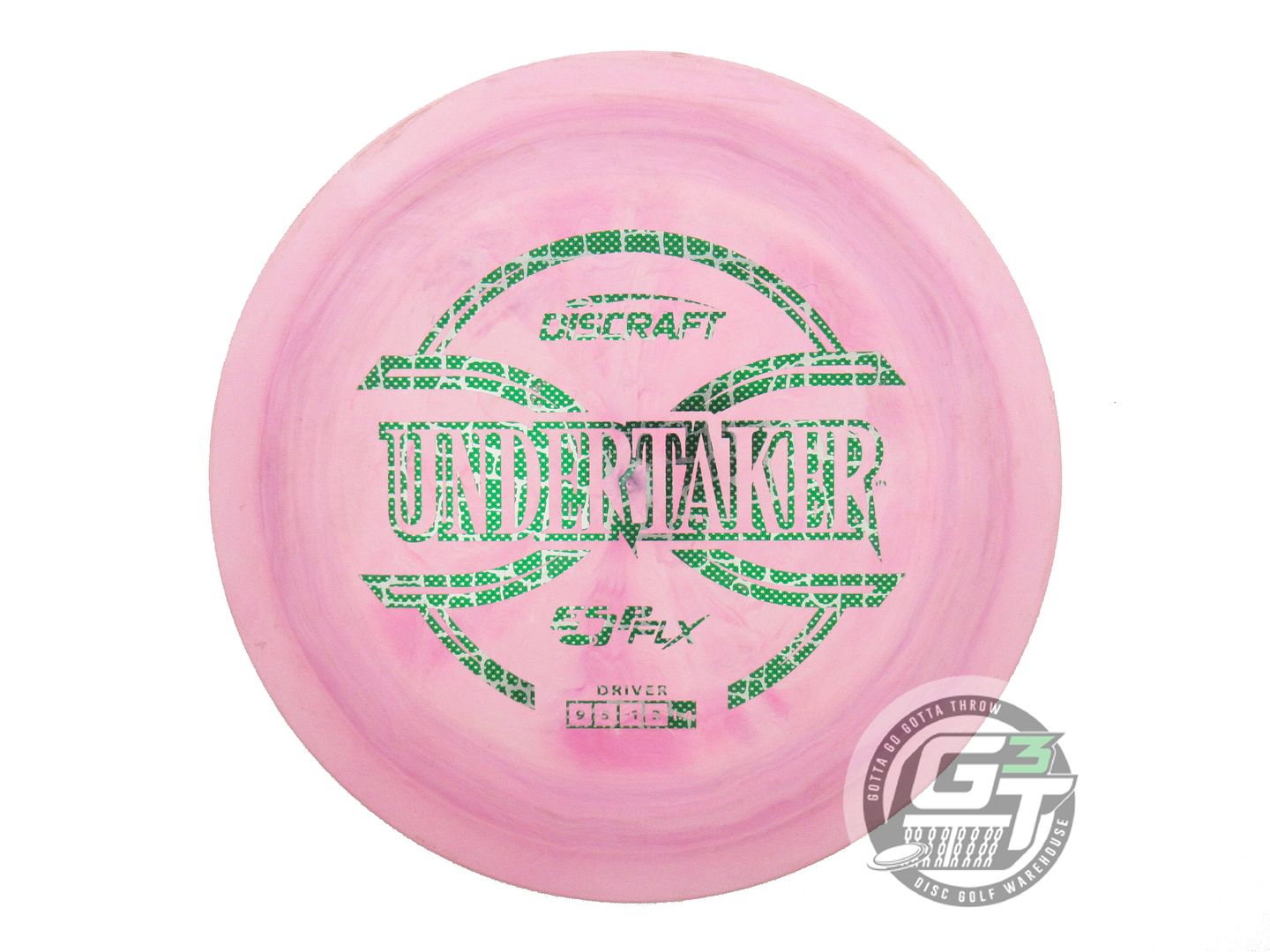 USED Discraft ESP FLX Undertaker 176g Pink Reptile Foil Distance Driver Disc