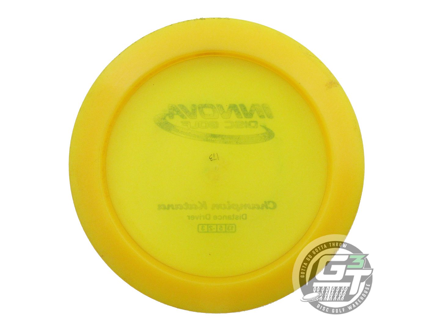 USED Innova Champion Katana 173g Marigold Green Foil Distance Driver Golf Disc
