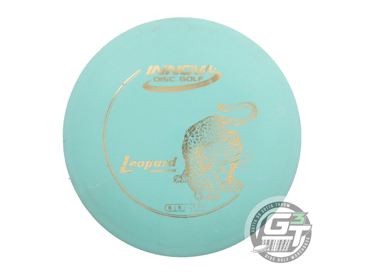 USED Innova DX Leopard 150g Seafoam Gold Foil Fairway Driver Golf Disc