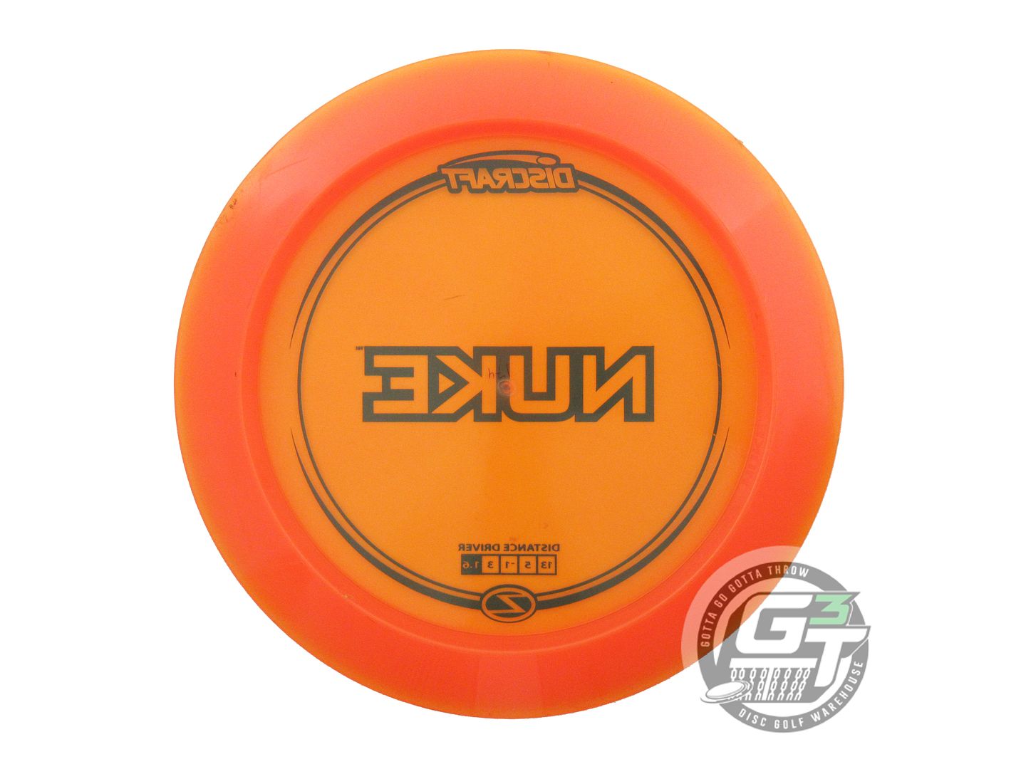 USED Discraft Z Nuke 174g Orange Black Stamp Distance Driver Golf Disc