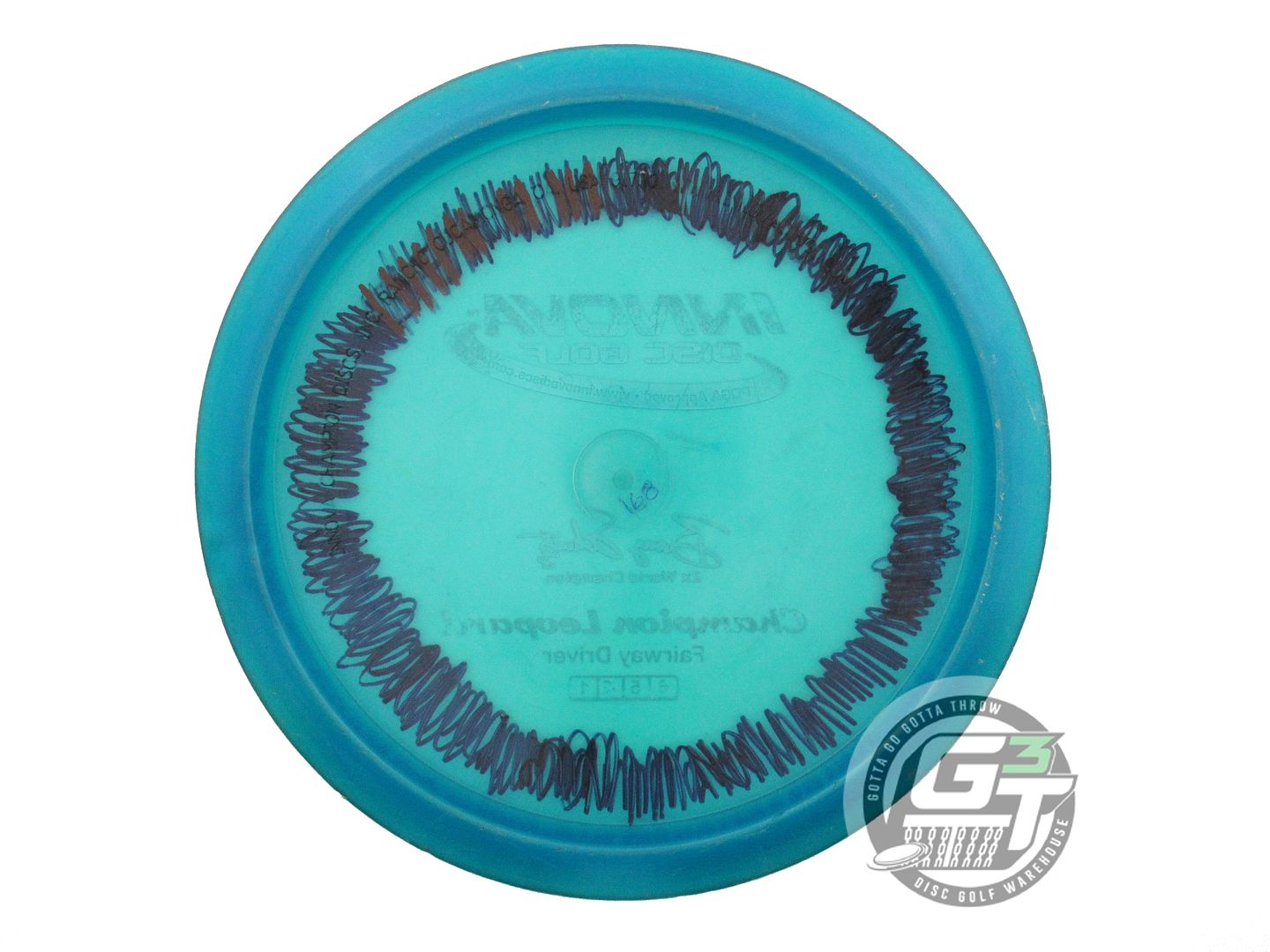 USED Innova Champion Leopard 168g Teal Silver Foil Fairway Driver Golf Disc