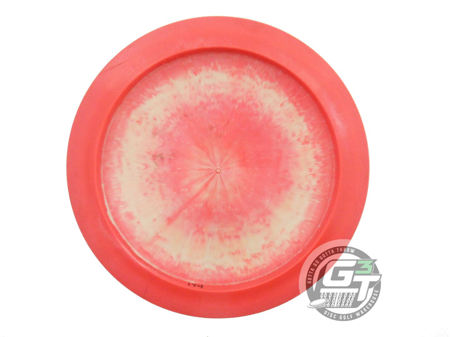 USED Discraft [McBETH] ESP Zeus 174g Red-Cream Purple Rose Foil Driver Golf Disc