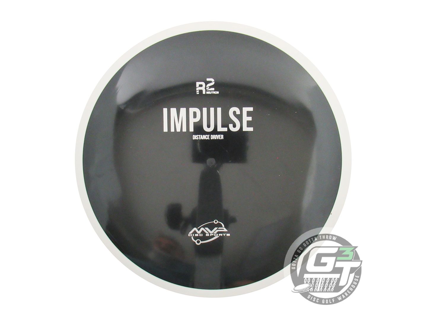 NOS MVP Disc Sports R2 Neutron Impulse 168g Black White Rim Distance Driver Disc