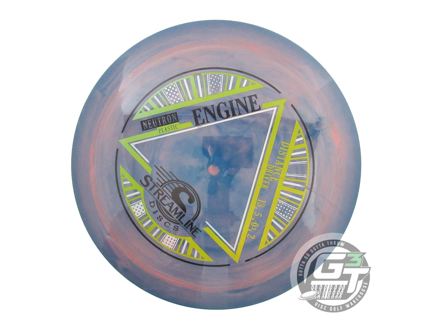 USED Streamline Discs Neutron Engine 174g Blue-Pink Distance Driver Golf Disc