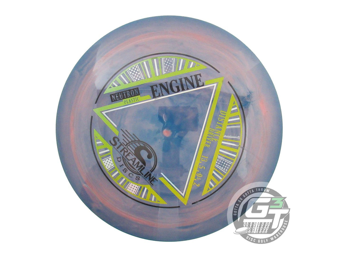 USED Streamline Discs Neutron Engine 174g Blue-Pink Distance Driver Golf Disc
