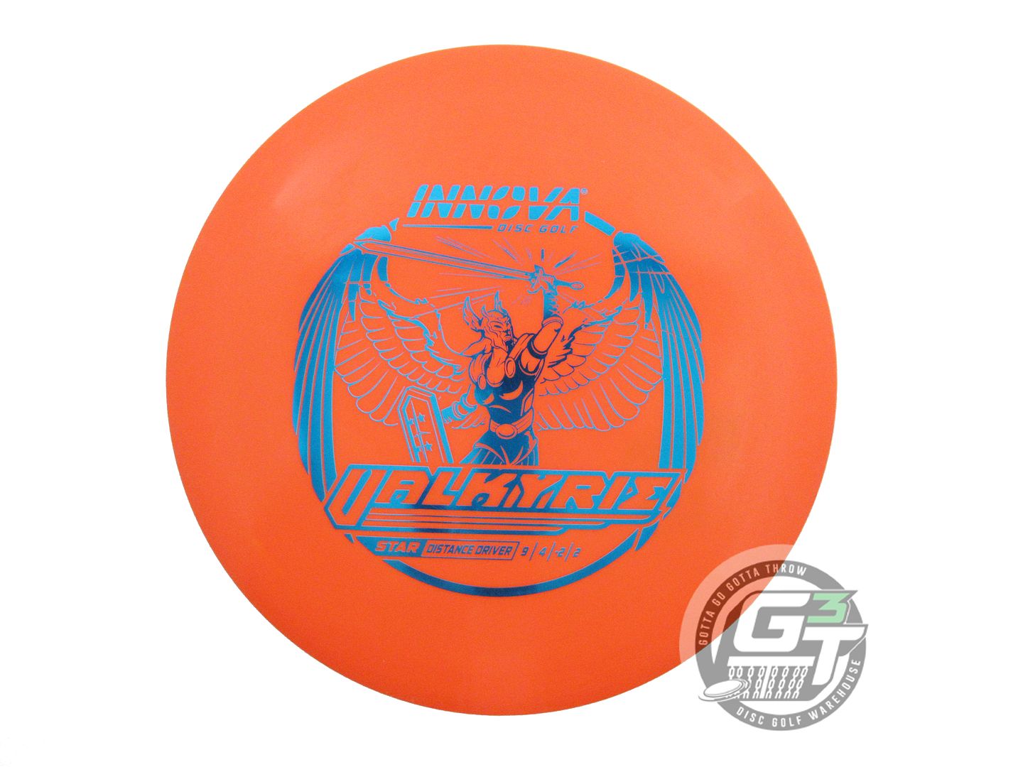 USED Innova Star Valkyrie 173g Orange Blue Foil Distance Driver Golf Disc