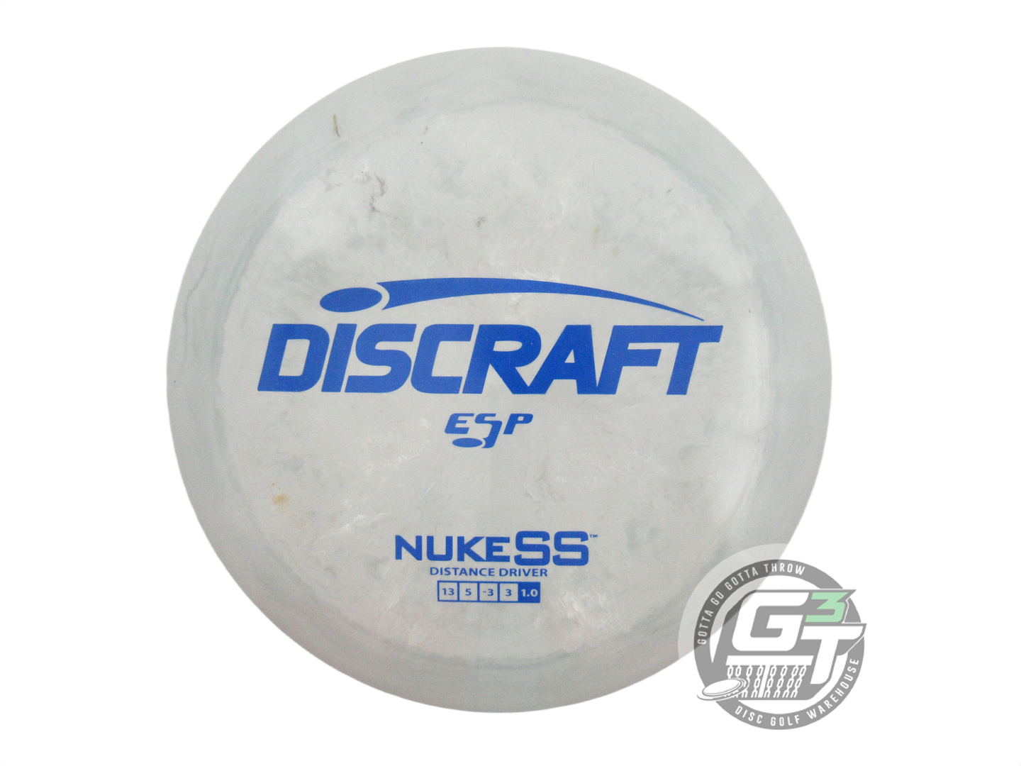 USED Discraft ESP Nuke SS 169g Gray Blue Stamp Distance Driver Golf Disc