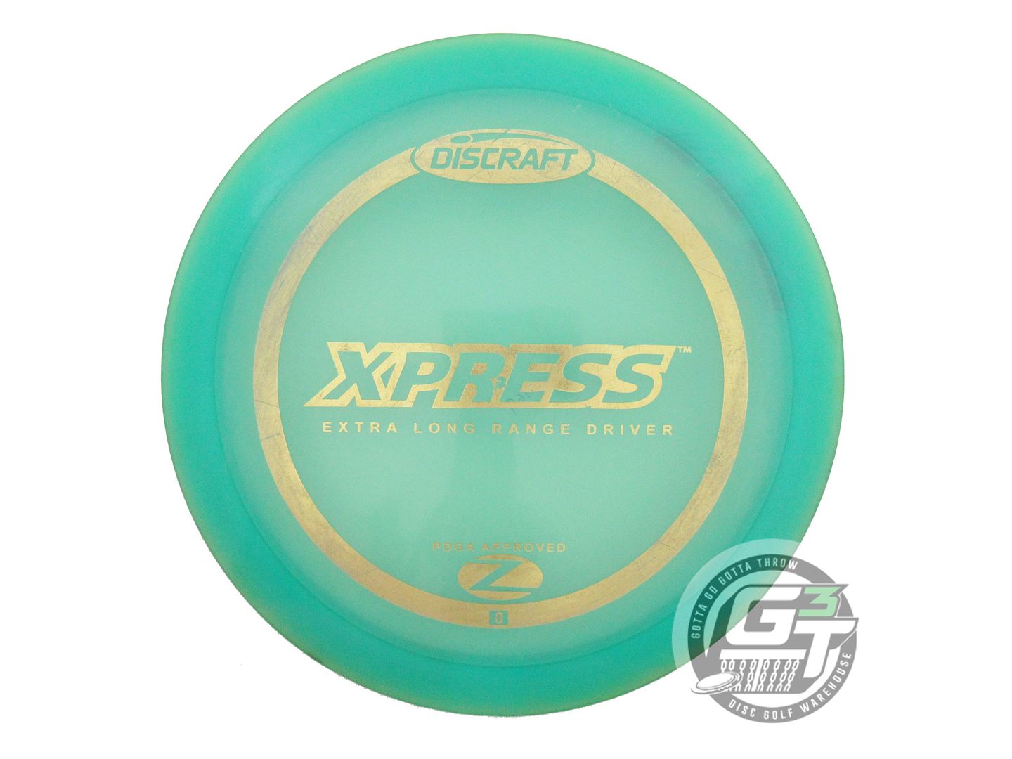 USED Discraft Z Xpress 169g Seafoam Gold Foil PFN Fairway Driver Golf Disc