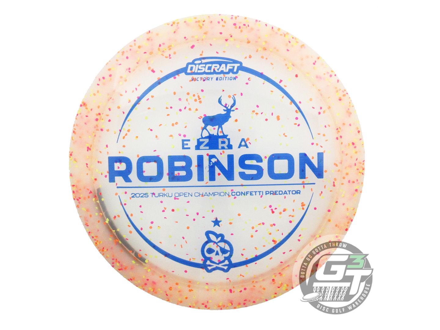 USED Discraft [ROBINSON] Confetti Z Predator 175g Blue Stamp Fairway Driver Disc