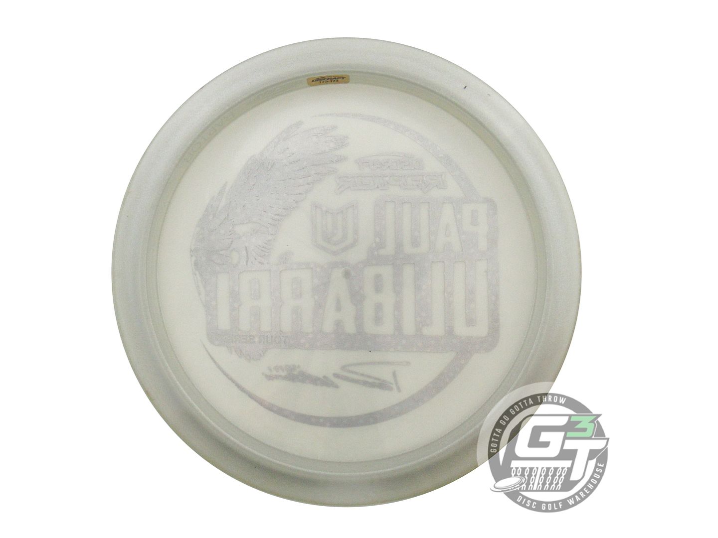 USED Discraft [ULIBARRI] Metallic Z Raptor 175g Smoke Black Stamp Driver Disc