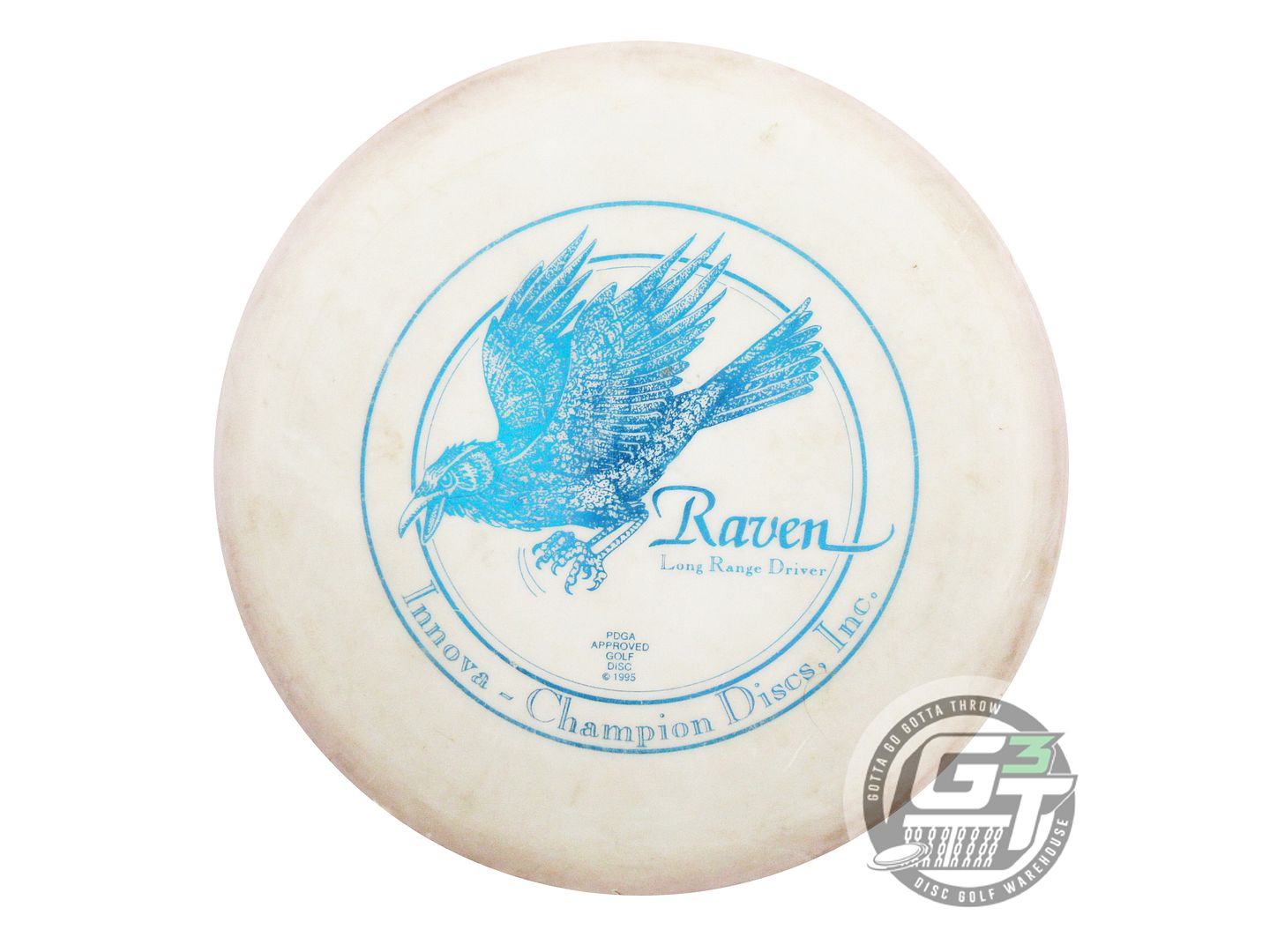 USED Innova DX Raven 179g White Blue Foil OOP Distance Driver Golf Disc