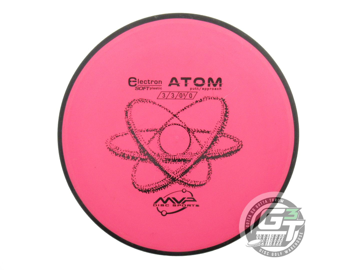 USED MVP Disc Sports Classic Electron Soft Atom 174g Pink Putter Golf Disc