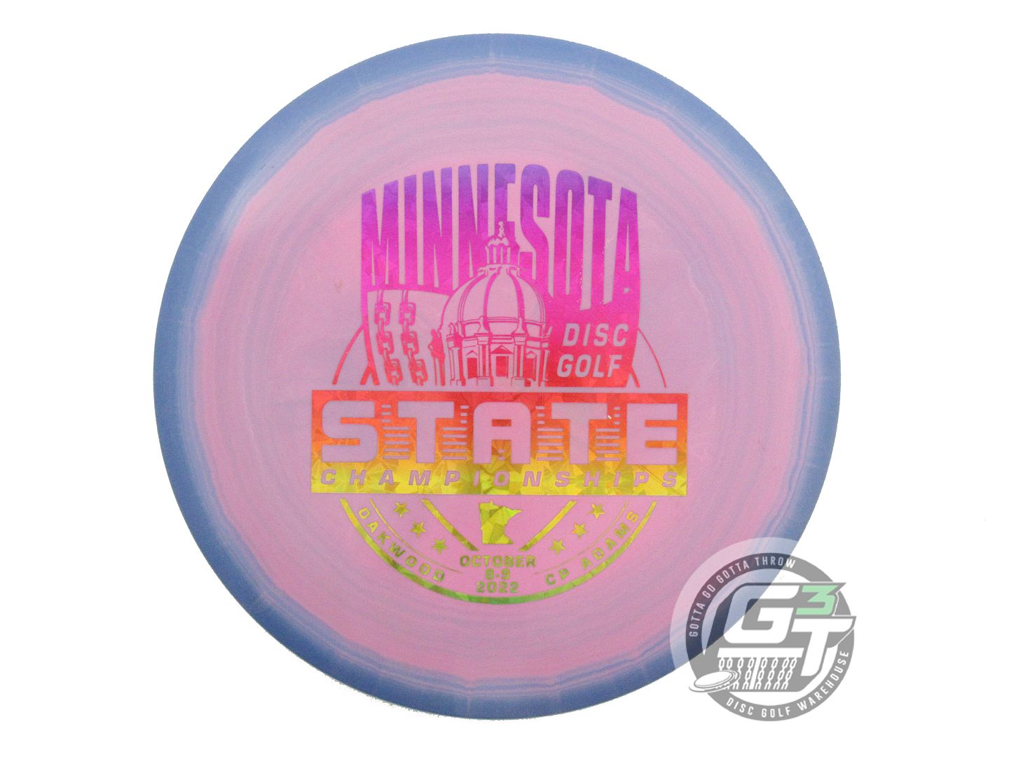 USED Discraft ESP Buzzz 177g Blue-Pink Rainbow Shatter Foil Midrange Golf Disc