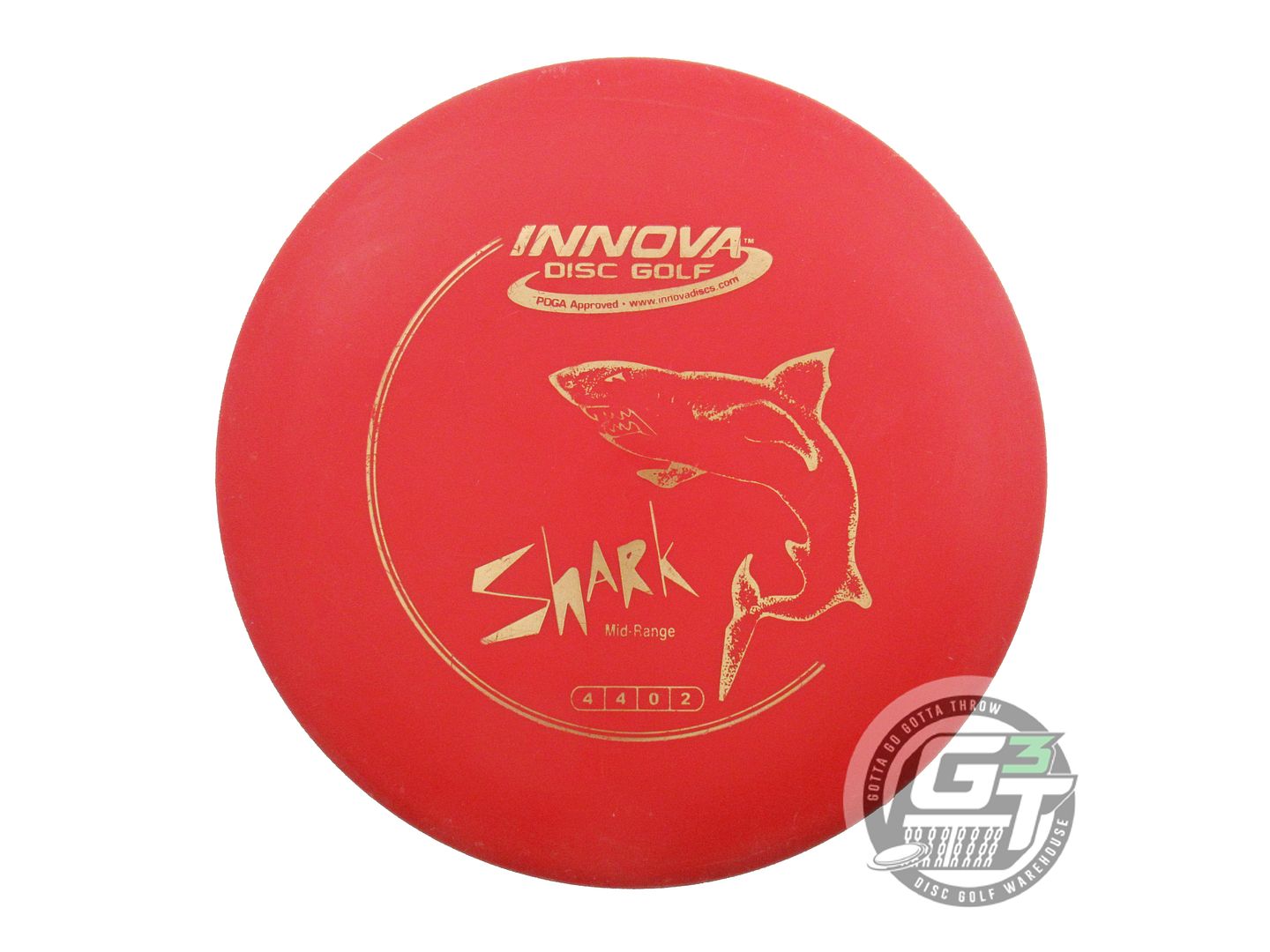 USED Innova DX Shark 148g Red Gold Foil Midrange Golf Disc
