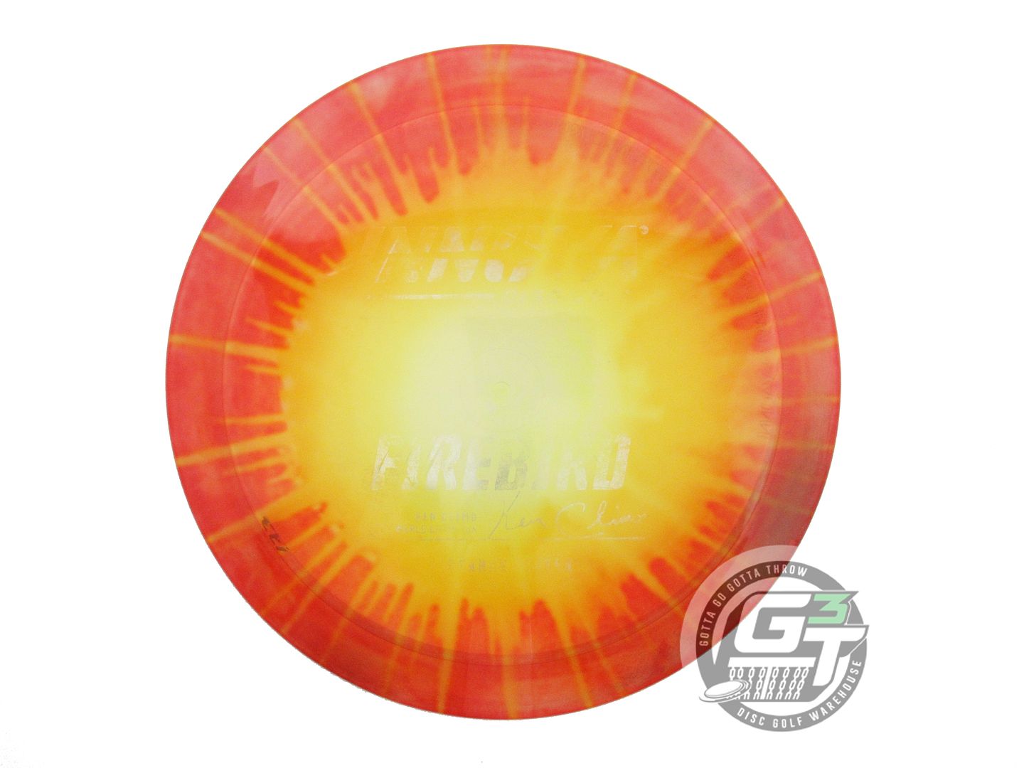 USED Innova I-DYE Champion Firebird 173g Red Burst Distance Driver Golf Disc