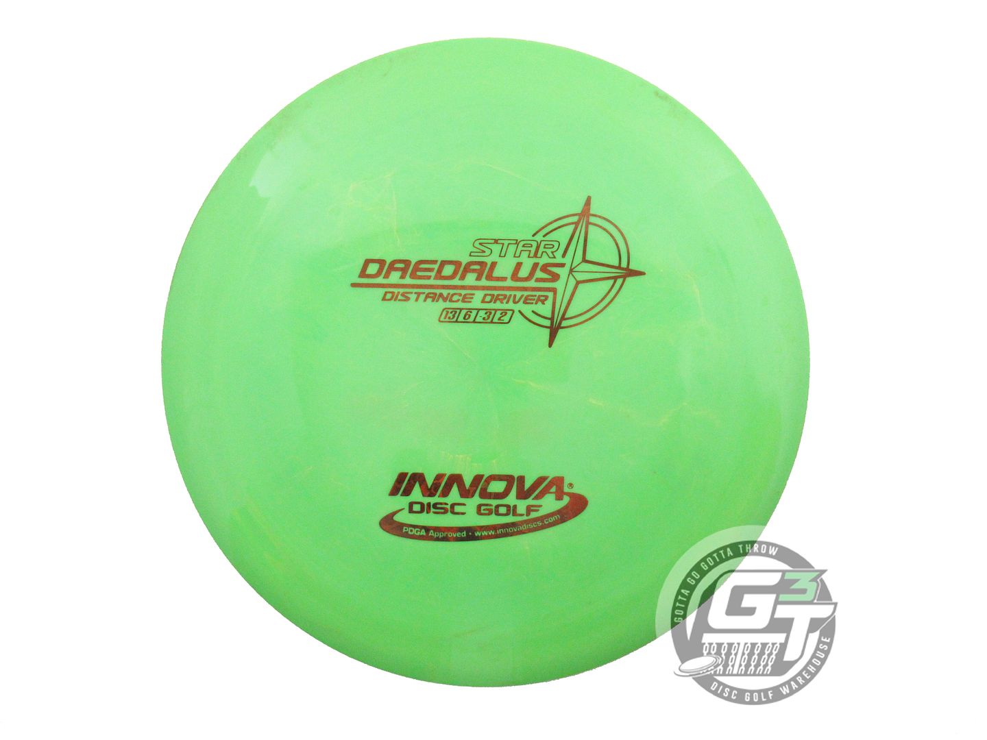 USED Innova Star Daedalus 170g Olive Brown Foil Distance Driver Golf Disc
