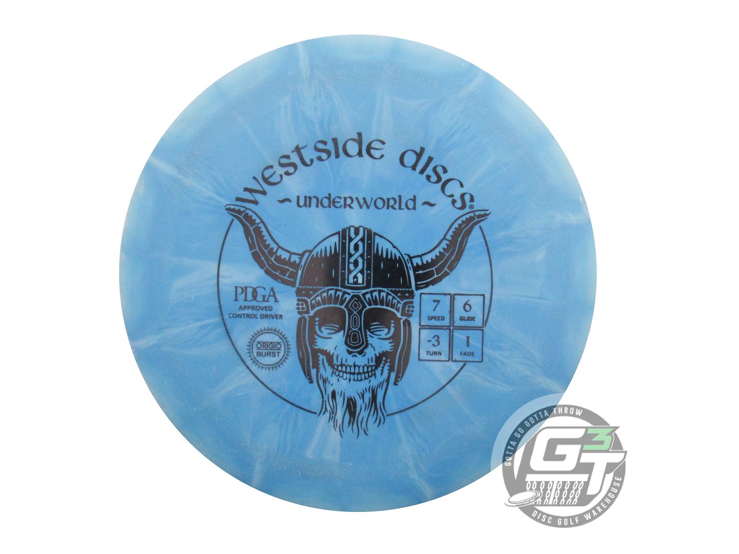 USED Westside Discs Origio Burst Underworld 173g Blue Black Stamp Driver Disc