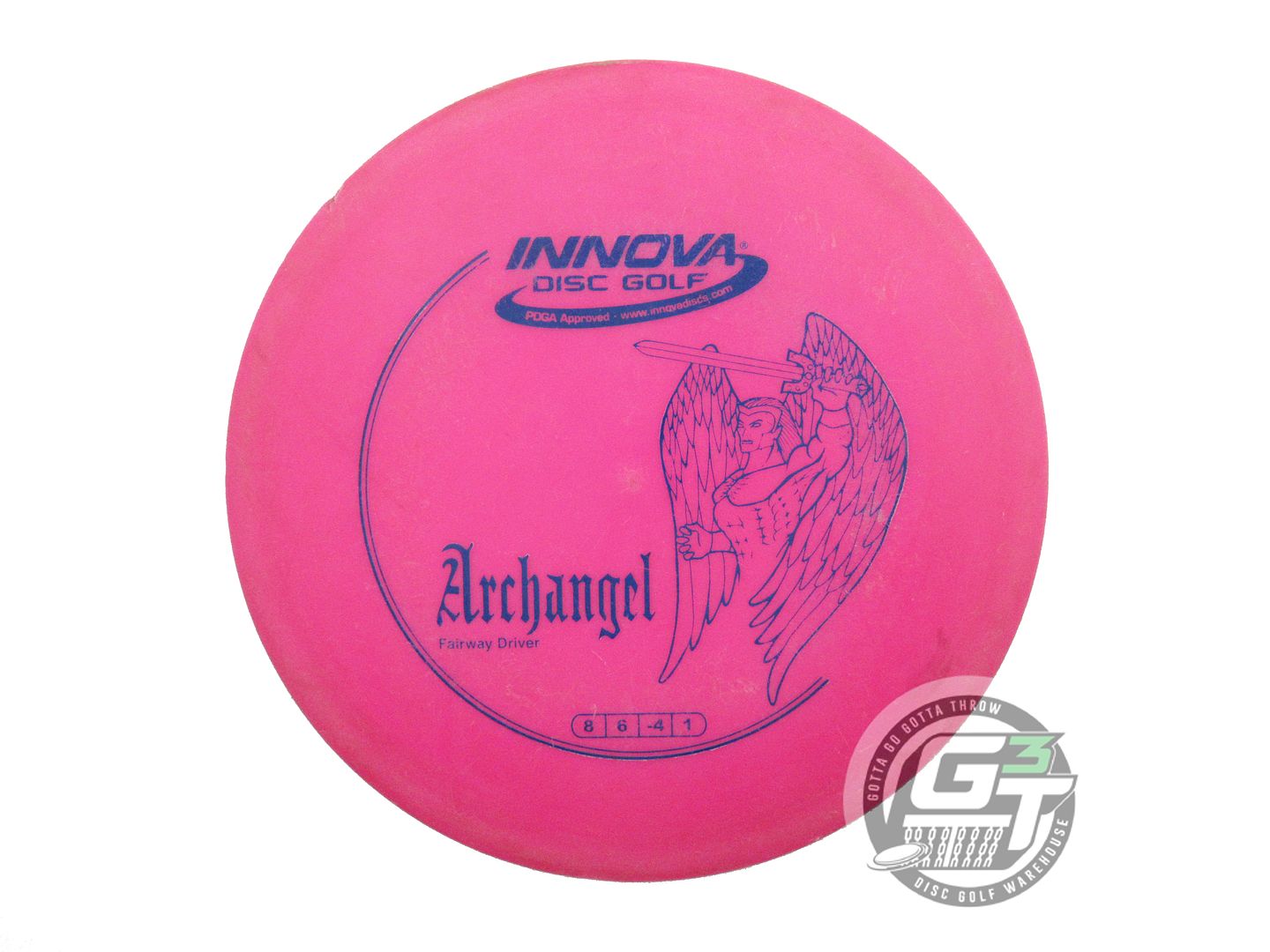 USED Innova DX Archangel 171g Hot Pink Blue Stamp Distance Driver Golf Disc