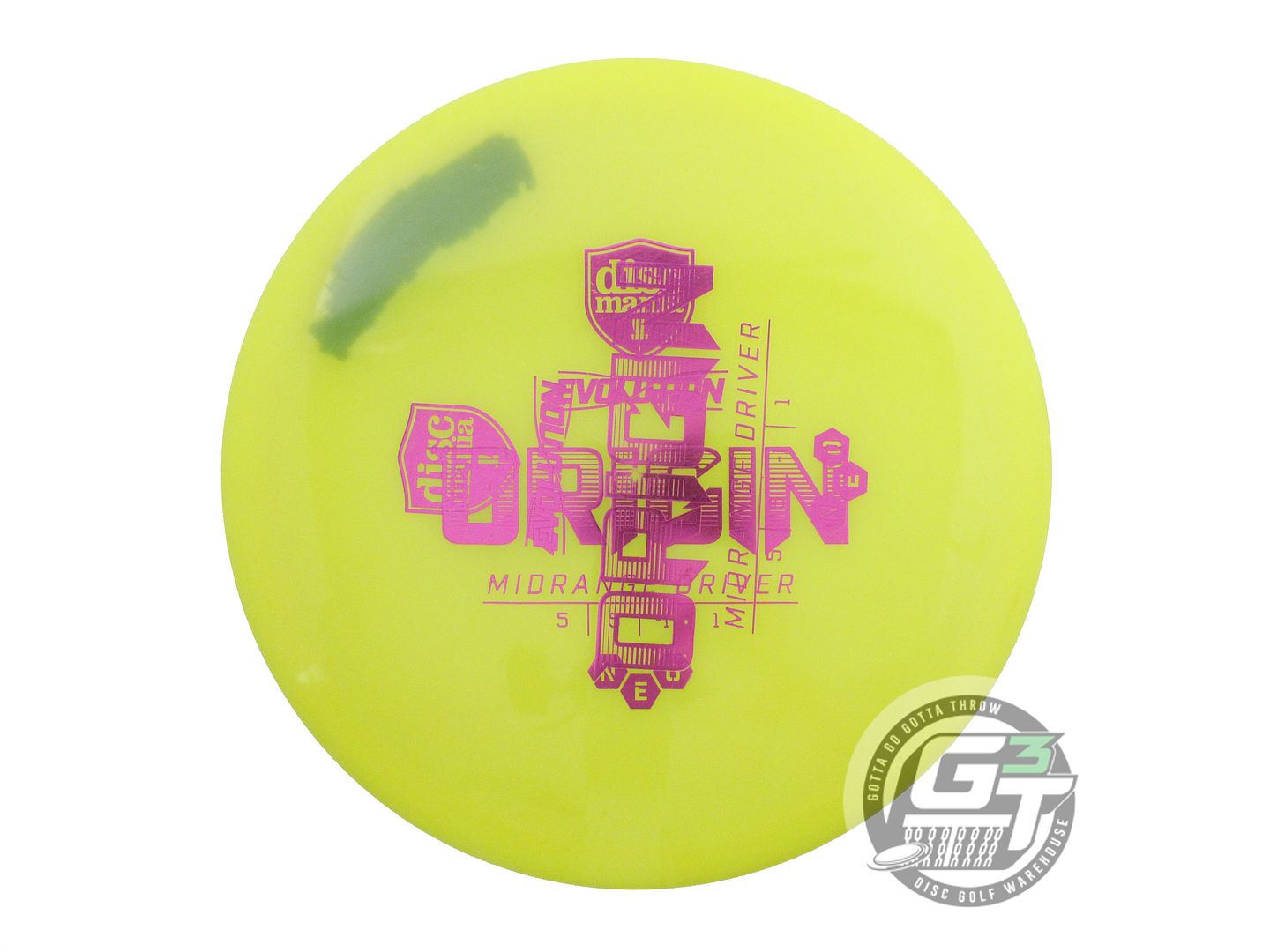 USED DiscMania X-OUT Neo Origin 177g Yellow Midrange Golf Disc