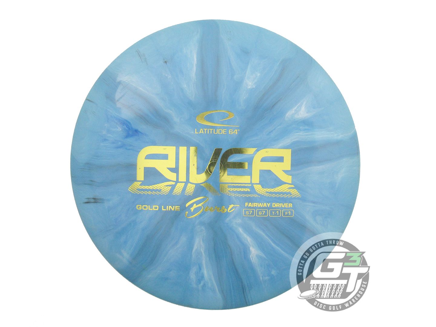 USED Latitude 64 Gold Burst River 171g Blue Gold Foil Fairway Driver Golf Disc