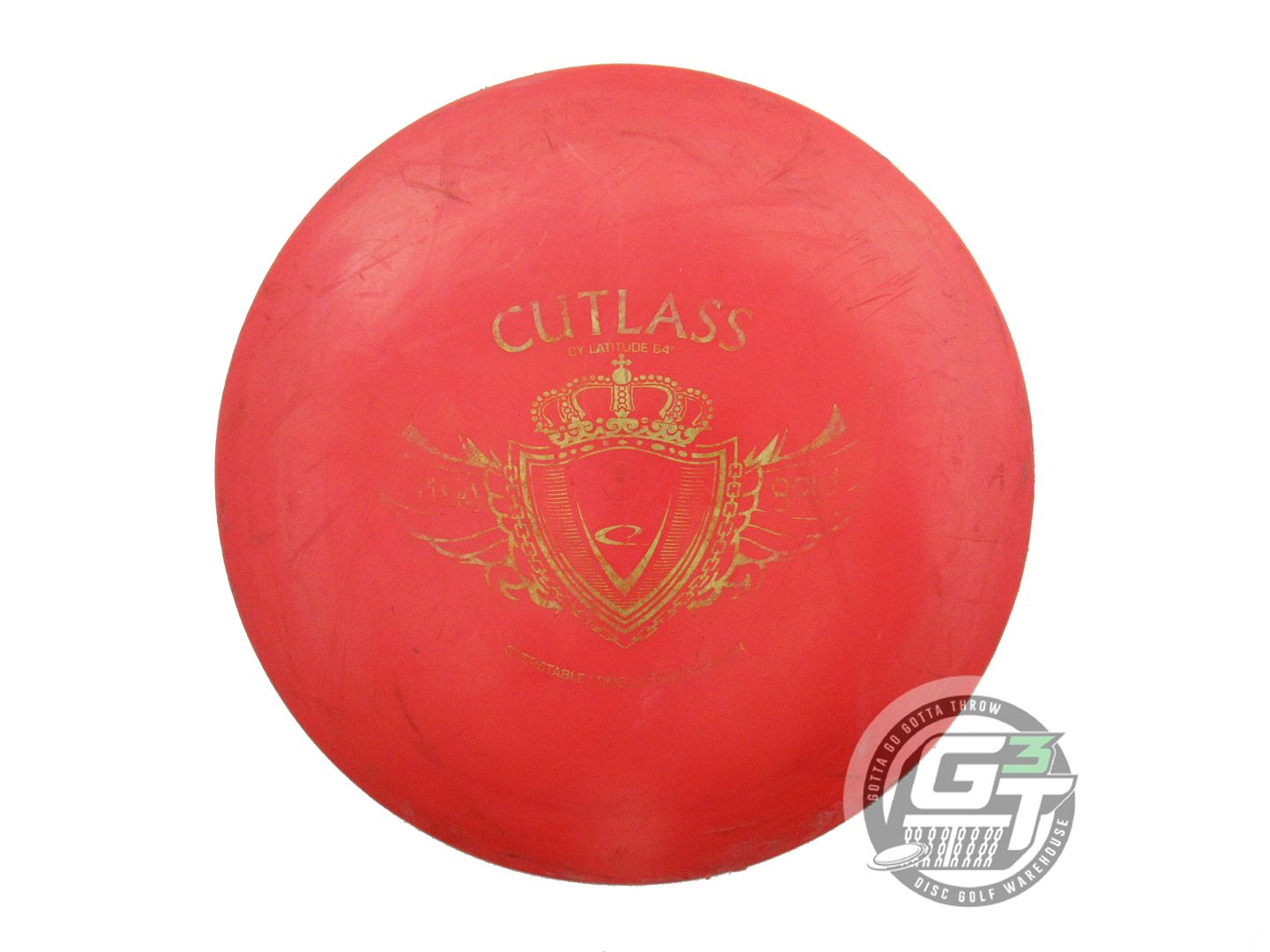USED Latitude 64 Gold Cutlass 175g Red Gold Foil Distance Driver Golf Disc