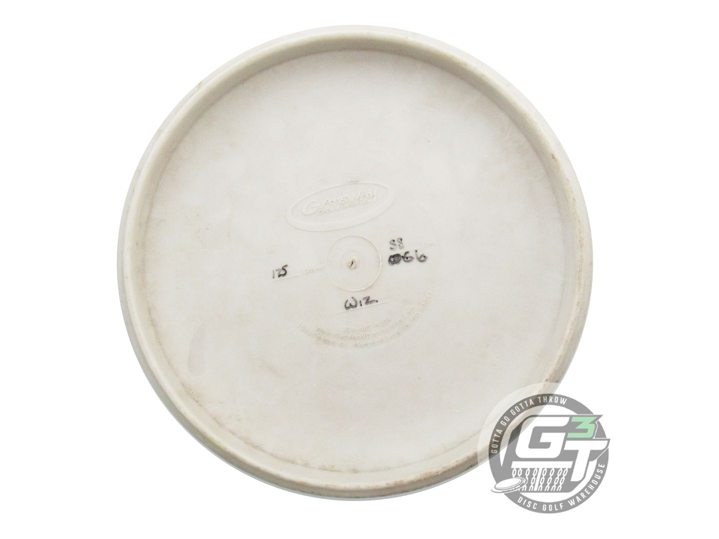 USED Gateway X-OUT SuperSoft Glow Wizard 175g White Putter Golf Disc